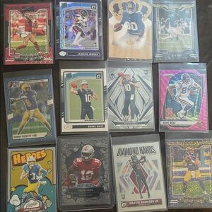 Football, Baseball, Basketball 8 card lots. Guaranteed multiple RC,AU,Mem+more
